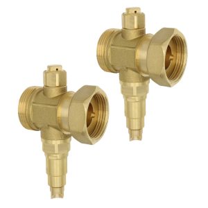 2 x Inta Zero Anti-Freeze Valve 1 1/4" Male x 1 1/4" Female Swivel - ZERO14SW (Twin Pack)