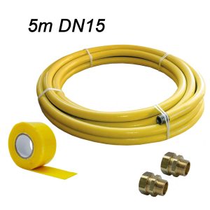 TeslaFlex Gas Pipe Installer Kit DN15 – CSST (Length 5m)