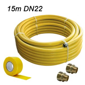 TeslaFlex Gas Pipe Installer Kit DN22 – CSST (Length 15m)