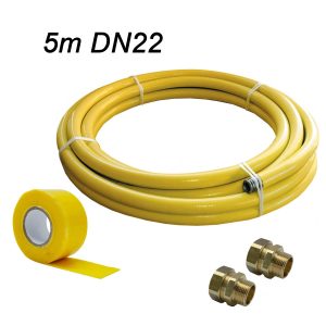 TeslaFlex Gas Pipe Installer Kit DN22 – CSST (Length 5m)