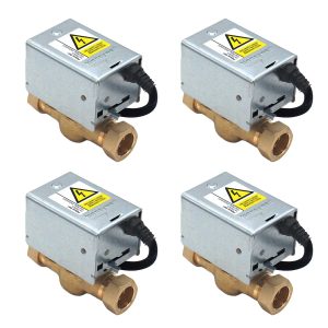4 x Honeywell Home V4043H 1056 - 2 Port Motorised Zone Valve 22mm V4043H1056 (272848) (Four Pack)