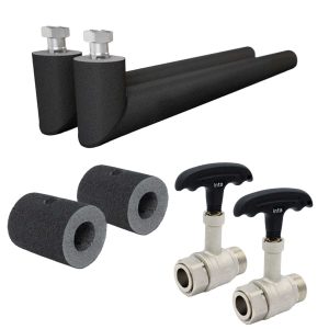 Inta Heat Pump Pack (Glycol) 2 x 750mm Insulated Hoses + 2 x Ball Valves with Key + Insulation Jackets
