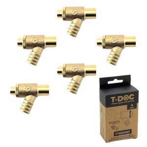 Tesla T-DOC (x 5) Standard 15mm Drain-off Valve (TDOCS) - 5 Pack