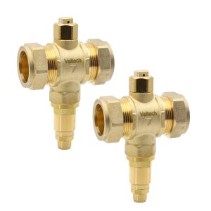 2 x Heat Pump Anti-freeze Valve 28mm x 28mm Compression (Twin Pack)