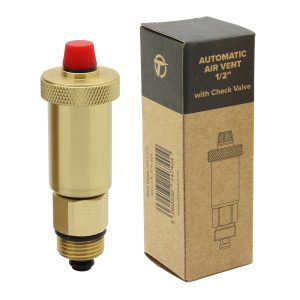 Automatic Air Vent 1/2" with Check Valve - Slimline