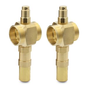 2 x Heat Pump Anti-freeze Valve 1 1/4" Male to Male (Twin Pack)