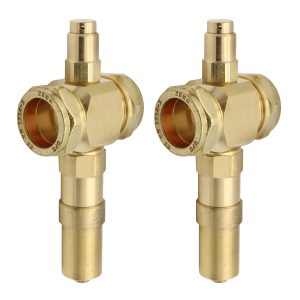 2 x Heat Pump Anti-freeze Valve 28mm x 28mm Compression (Twin Pack)