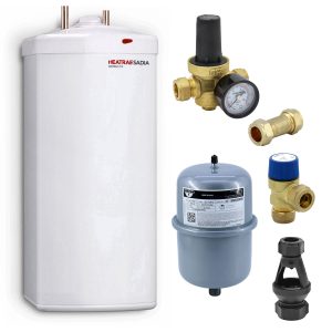 Heatrae Sadia - Hotflo 15 Litre Instant Water Heater 50149 & Unvented Kit D 95050149