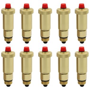 10 x Automatic Air Vent 1/2" with Check Valve - Slimline (Ten Pack)