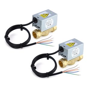 2 x Honeywell V4043H1106 Alternative – 28mm 2 Port Motorised Zone Valve (Twin Pack)