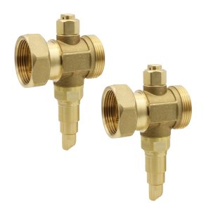 2 x Inta Zero Anti-Freeze Valve 1 1/4" Male x 1 1/4" Female Swivel - ZERO14SW (Twin Pack)