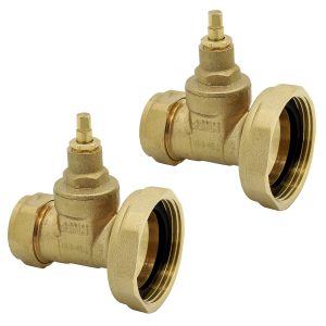 2 x Pump Gate Valve 1.1/2" x 22mm (Twin Pack)