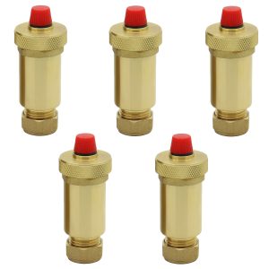 5 x Automatic Air Vent 15mm - Slimline (Five Pack)