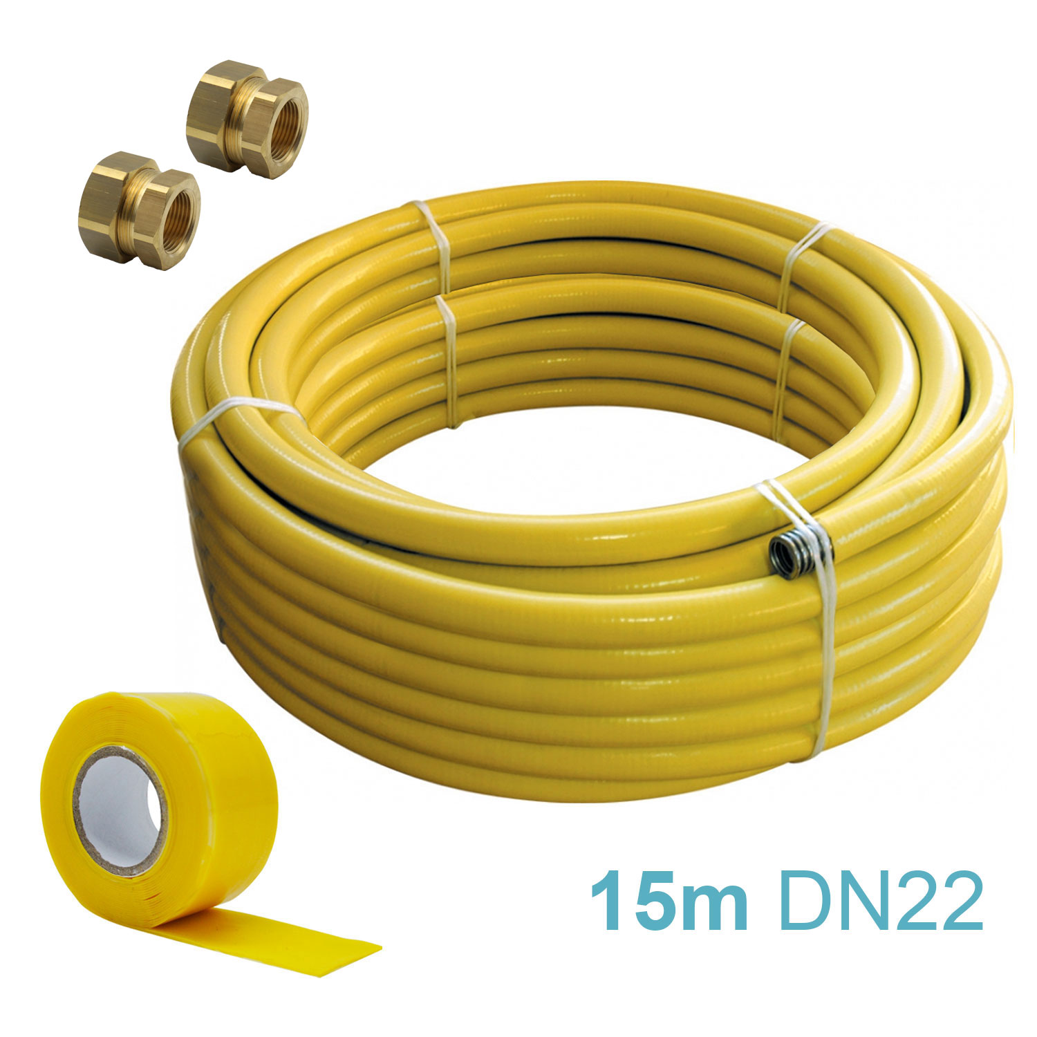 DN22-15-METER-KIT-Includes-Pipe-2x-Male-Adaptors-and-Tape-female