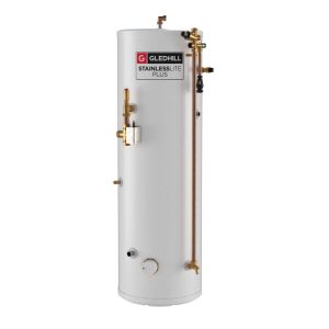 Gledhill StainlessLite SL Plus Basic Pre Plumbed Heat Pump 210 Litre Unvented Cylinder - PLUHP210BPP