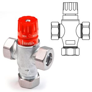 Inta 22mm UFH Thermostatic Mixing Valve - UFHTMV22