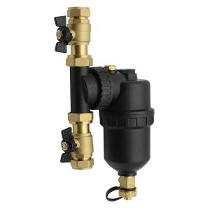 Magnetic Filter for Central Heating Systems 22mm with Isolation Valves