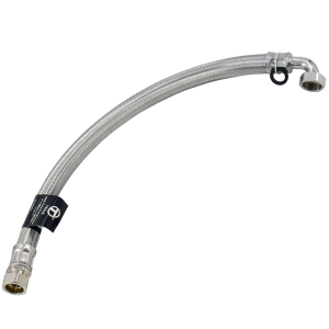 Tesla Heat pump Hose Flexi 1” x 28mm Angled 750mm long Water or Glycol Compatible (HPFA128750)