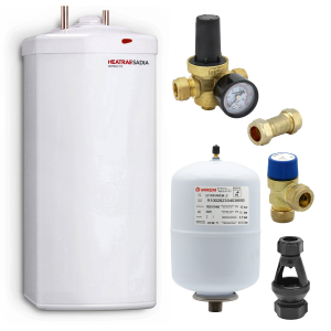 Heatrae Sadia - Hotflo 15 Litre Instant Water Heater 50149 & Unvented Kit D 95050149